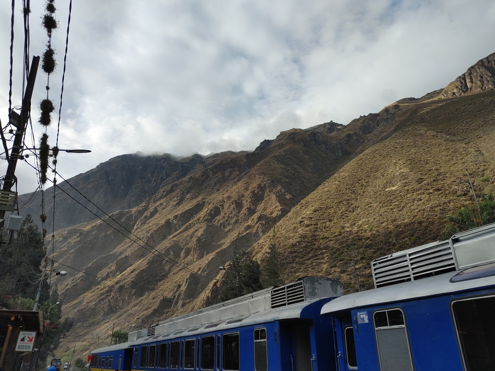 Train at Ollantaytambo, Peru