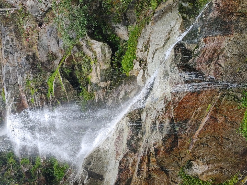 Waterfall at Machu Picchu, Peru